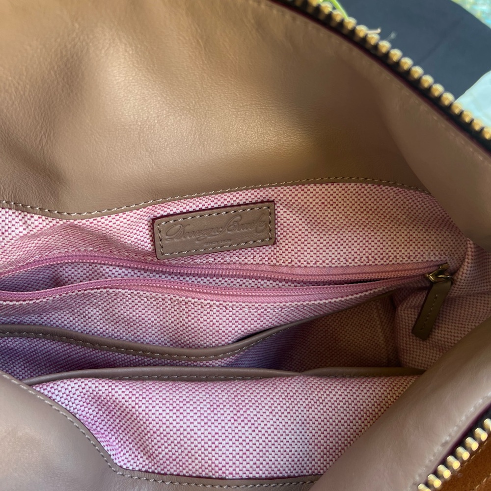Dooney & Bourke Tan Leather Shoulder Bag - Picture 6 of 12